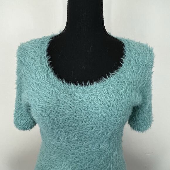 Anthropologie Isola Pullover by Knitted & Knotted Turquoise Size S - Picture 4 of 7